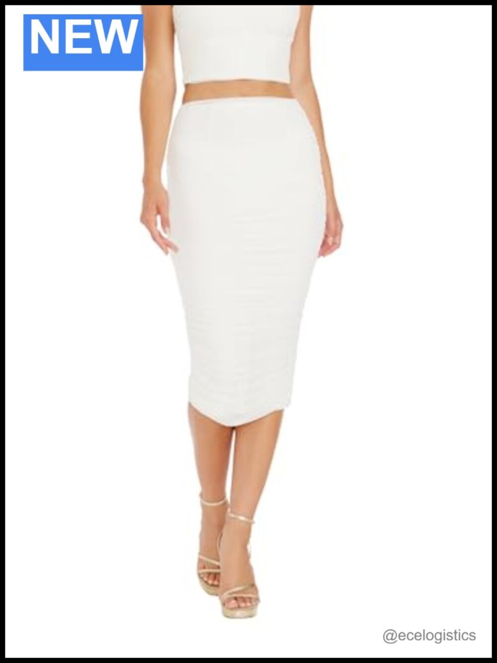 Dress the Population Love Bodycon Midi Dress Nylon Blend